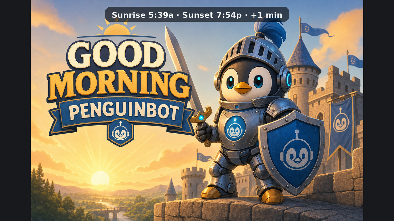 Good Morning Penguinbot title card