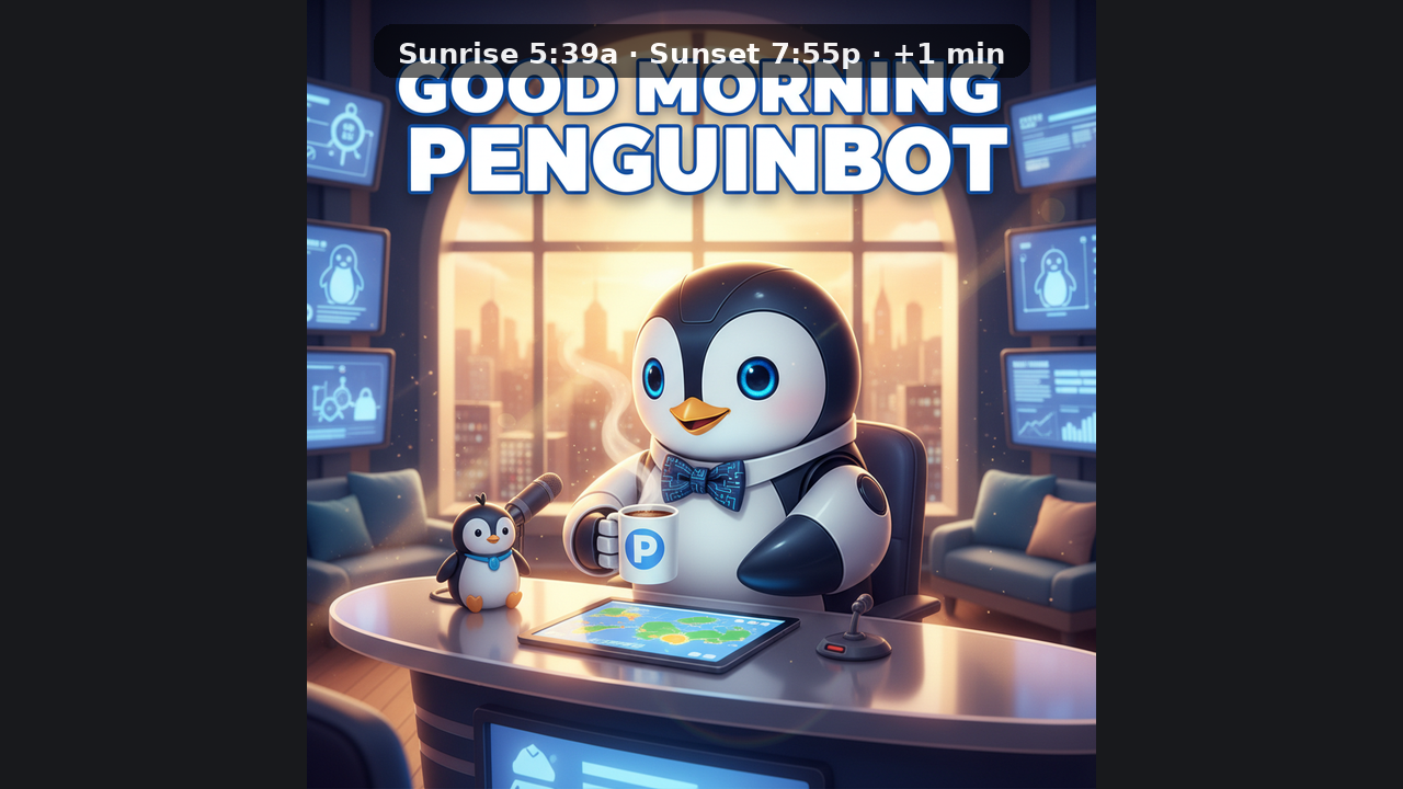 Good Morning Penguinbot title card