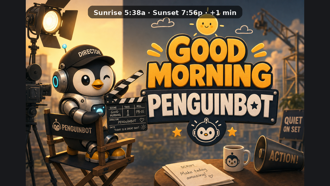 Good Morning Penguinbot title card