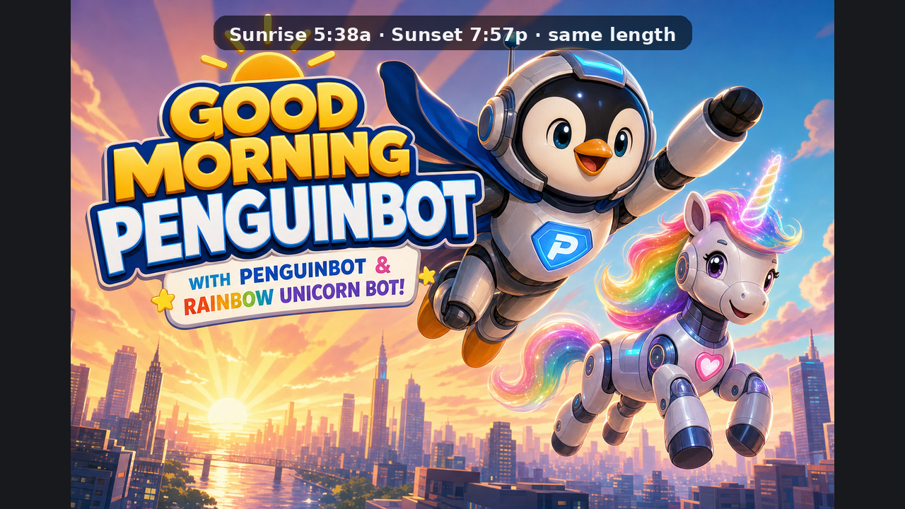 Good Morning Penguinbot title card