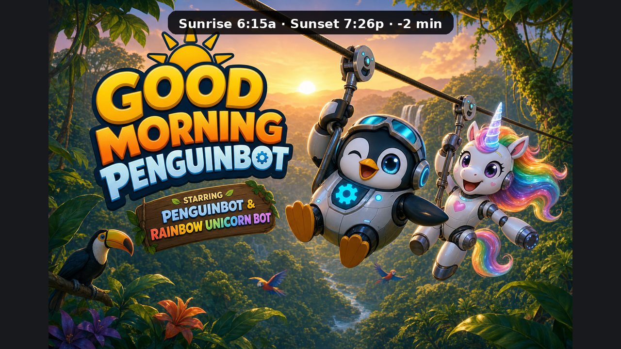Good Morning Penguinbot title card